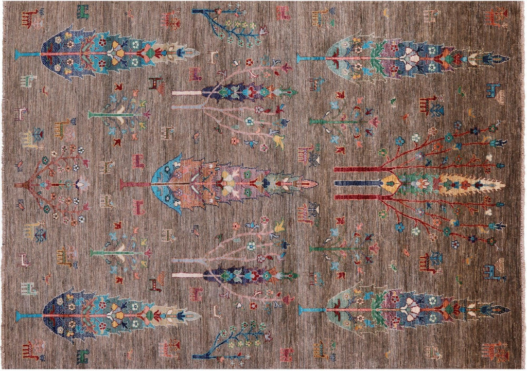 Hand Knotted Tribal Persian Gabbeh Wool Rug - Manhattan Rugs