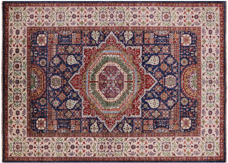 Geometric Mamluk Handmade Wool Rug - Manhattan Rugs