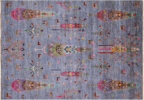 Hand-Knotted Tribal Persian Gabbeh Wool Rug - Manhattan Rugs
