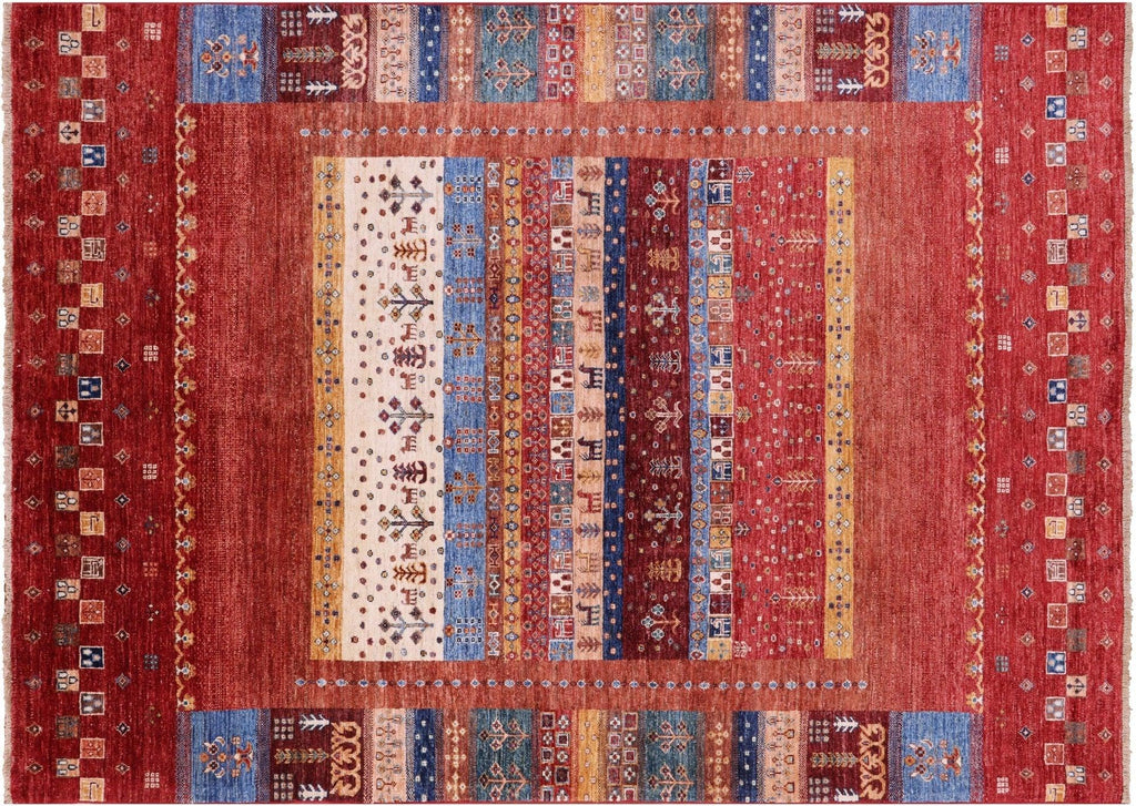 Tribal Persian Gabbeh Handmade Wool Rug - Manhattan Rugs