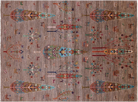 Hand Knotted Tribal Persian Gabbeh Wool Rug - Manhattan Rugs