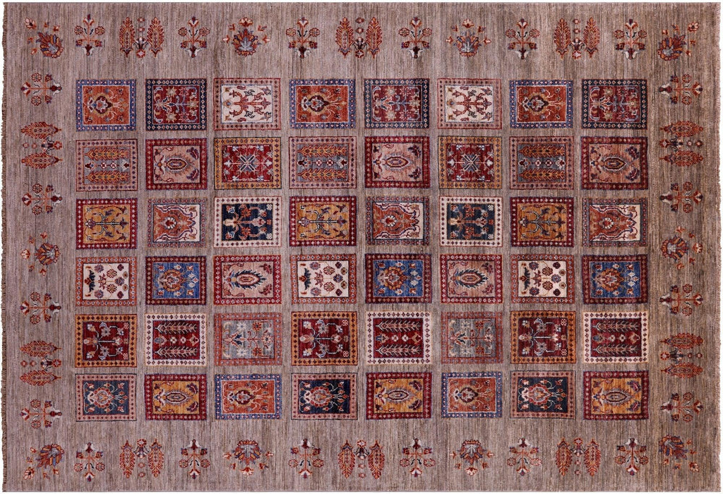 Handmade Garden Design Persian Rug - Manhattan Rugs