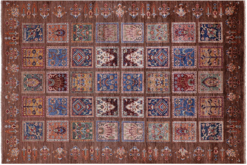 Handmade Garden Design Persian Wool Rug - Manhattan Rugs