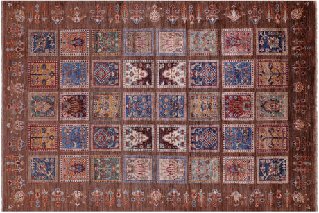 Handmade Garden Design Persian Wool Rug - Manhattan Rugs