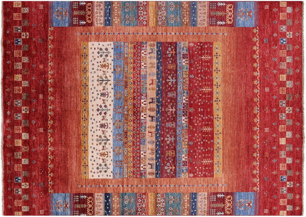Tribal Persian Gabbeh Handmade Wool Rug - Manhattan Rugs