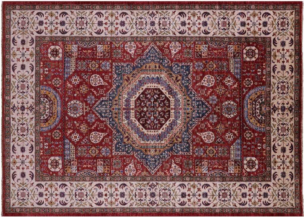 Mamluk Geometric Hand Knotted Wool Rug - Manhattan Rugs