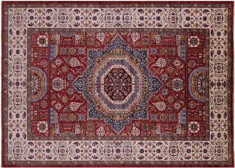 Mamluk Geometric Hand Knotted Wool Rug - Manhattan Rugs