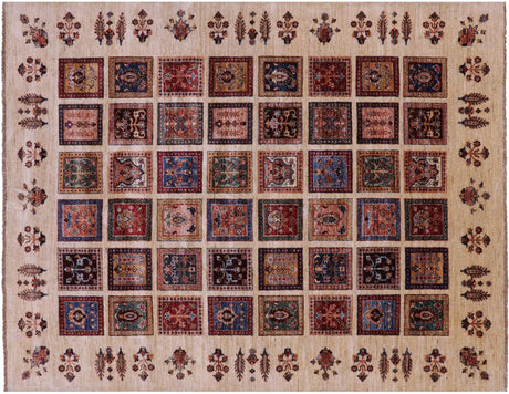 Handmade Persian Garden Design Wool Rug - Manhattan Rugs