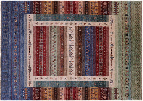 Persian Gabbeh Tribal Handmade Wool Rug - Manhattan Rugs