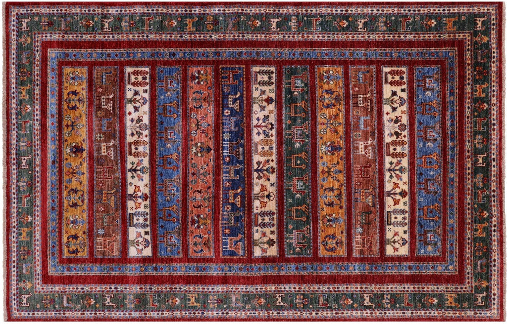 Persian Gabbeh Tribal Handmade Wool Rug - Manhattan Rugs
