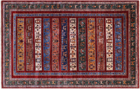 Persian Gabbeh Tribal Handmade Wool Rug - Manhattan Rugs