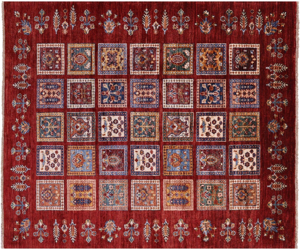 Hand-Knotted Garden Design Persian Wool Rug - Manhattan Rugs