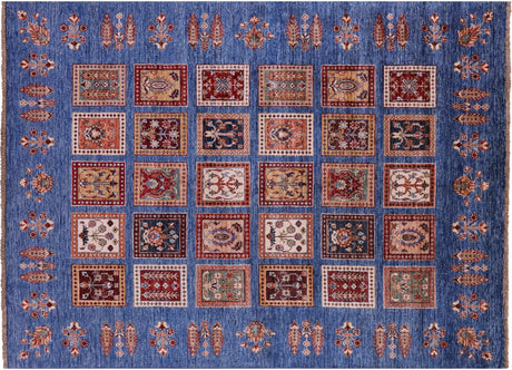 Persian Garden Design Hand-Knotted Wool Rug - Manhattan Rugs