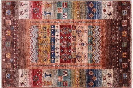 Persian Gabbeh Tribal Handmade Wool Rug - Manhattan Rugs