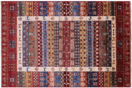 Hand Knotted Persian Gabbeh Tribal Wool Rug - Manhattan Rugs