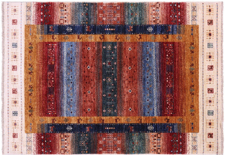Persian Gabbeh Tribal Handmade Wool Rug - Manhattan Rugs