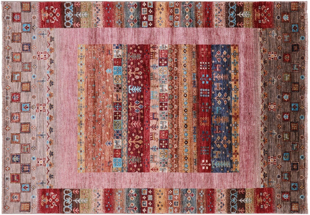 Handmade Persian Gabbeh Tribal Wool Rug - Manhattan Rugs
