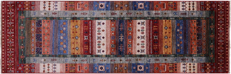 Runner Tribal Persian Gabbeh Hand Knotted Wool Rug - Manhattan Rugs