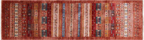 Tribal Persian Gabbeh Handmade Runner Rug - Manhattan Rugs