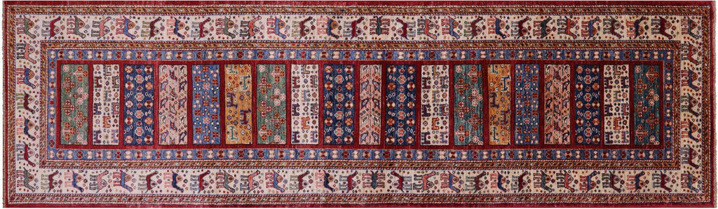 Handmade Tribal Persian Gabbeh Runner Rug - Manhattan Rugs