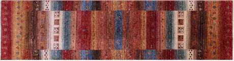 Tribal Persian Gabbeh Handmade Wool Runner Rug - Manhattan Rugs