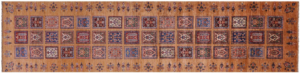 Runner Persian Garden Design Handmade Wool Rug - Manhattan Rugs