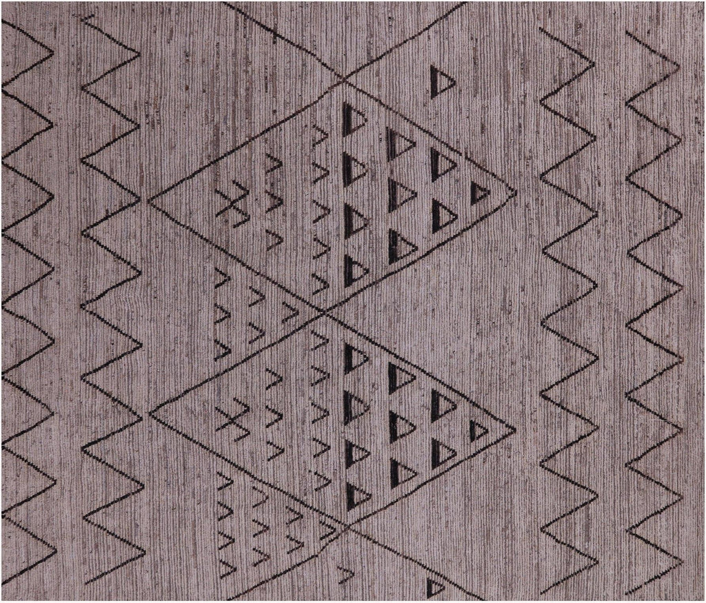 Moroccan Wool On Wool Hand Knotted Rug - Manhattan Rugs