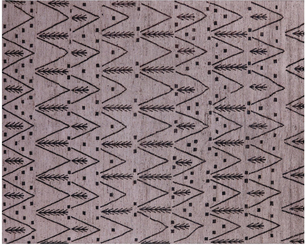 Wool On Wool Moroccan Hand-Knotted Rug - Manhattan Rugs