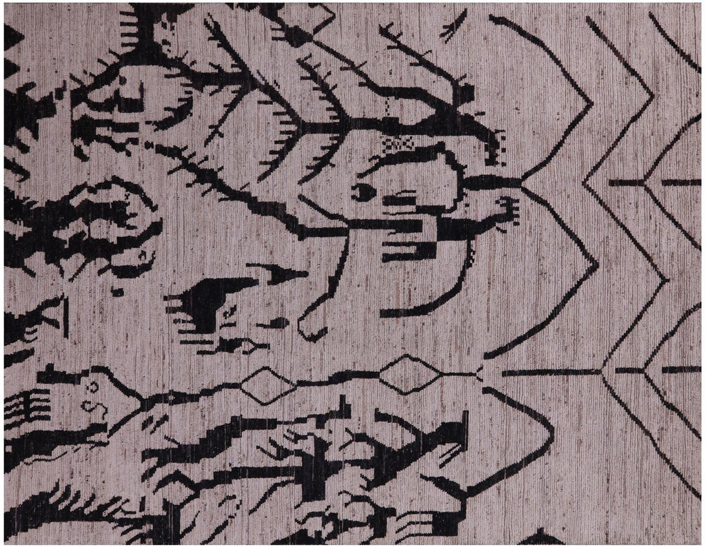 Moroccan Hand-Knotted Wool On Wool Rug - Manhattan Rugs