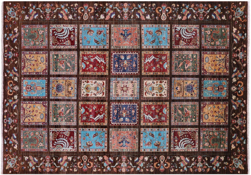 Persian Garden Design Hand Knotted Wool Rug - Manhattan Rugs