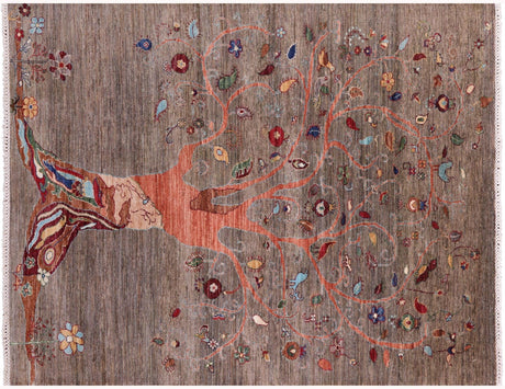 Hand-Knotted Tribal Persian Gabbeh Wool Rug - Manhattan Rugs