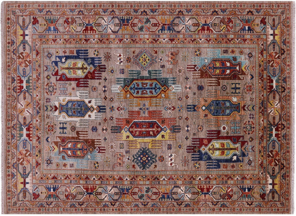 Hand Knotted Tribal Fine Serapi Wool Rug - Manhattan Rugs