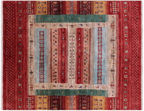 Persian Gabbeh Tribal Handmade Wool Rug - Manhattan Rugs