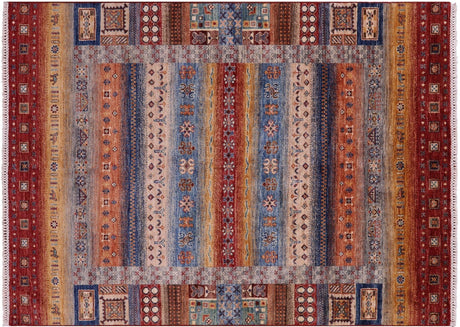 Hand Knotted Tribal Persian Gabbeh Wool Rug - Manhattan Rugs