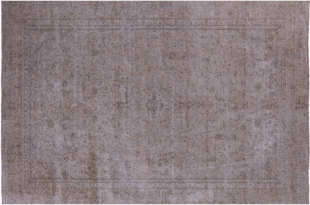 Ivory 8' 3" X 12' 4" Persian Vintage White Wash Hand Knotted Rug - Q18512