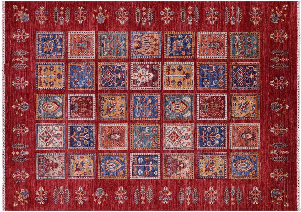 Persian Garden Design Hand-Knotted Wool Rug - Manhattan Rugs