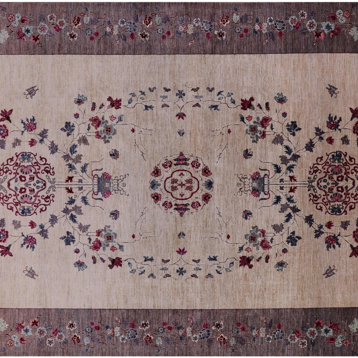 William Morris Hand Knotted Wool Area Rug 9' 2