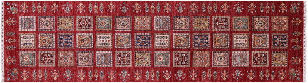 Runner Persian Garden Design Handmade Wool Rug - Manhattan Rugs