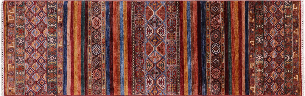 Runner Super Kazak Khorjin Hand-Knotted Wool Rug - Manhattan Rugs