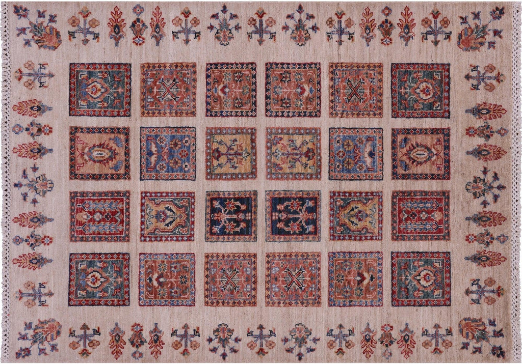 Handmade Garden Design Persian Wool Rug - Manhattan Rugs