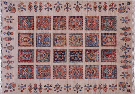 Handmade Garden Design Persian Wool Rug - Manhattan Rugs