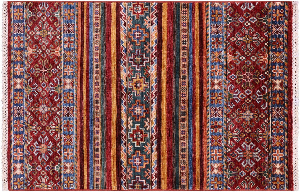 Khorjin Super Kazak Hand-Knotted Wool Rug - Manhattan Rugs