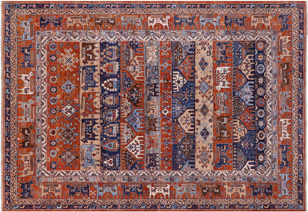 Tribal Persian Gabbeh Handmade Wool Rug - Manhattan Rugs