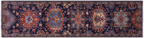 Runner Super Heriz Serapi Hand-Knotted Wool Rug - Manhattan Rugs