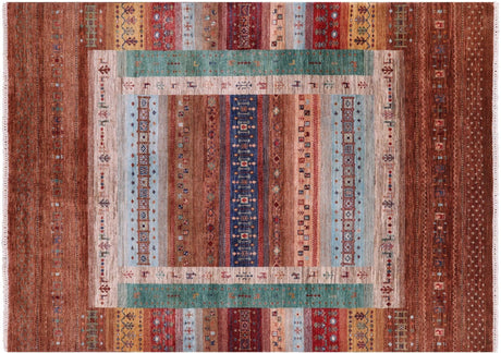 Persian Gabbeh Tribal Handmade Wool Rug - Manhattan Rugs