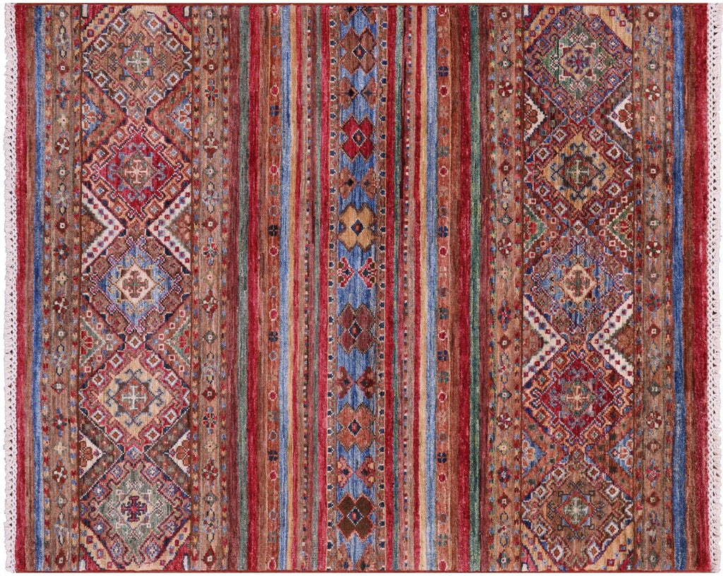 Hand-Knotted Khorjin Super Kazak Rug - Manhattan Rugs