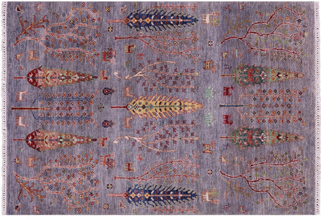 Persian Gabbeh Tribal Handmade Wool Rug - Manhattan Rugs
