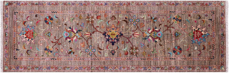 Runner Persian Tabriz Hand-Knotted Wool Rug - Manhattan Rugs