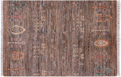 Hand Knotted Persian Gabbeh Tribal Wool Rug - Manhattan Rugs
