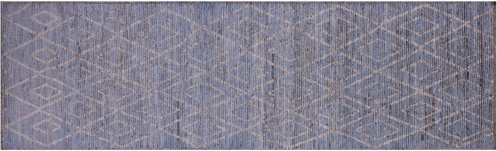 Runner Hand Knotted Moroccan Wool On Wool Rug - Manhattan Rugs